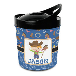 Blue Western Plastic Ice Bucket (Personalized)