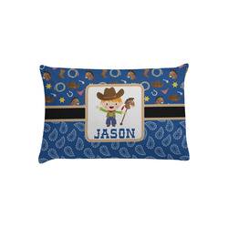 Blue Western Pillow Case - Toddler (Personalized)