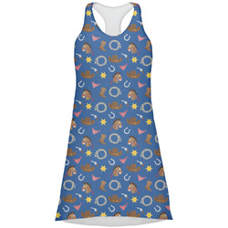 Blue Western Racerback Dress