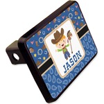 Blue Western Rectangular Trailer Hitch Cover - 2" (Personalized)