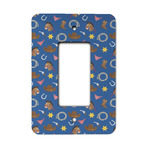 Blue Western Rocker Style Light Switch Cover