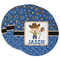 Blue Western Round Paper Coaster - Main