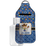 Blue Western Hand Sanitizer & Keychain Holder - Large (Personalized)