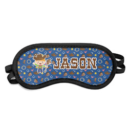 Blue Western Sleeping Eye Mask - Small (Personalized)