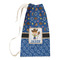 Blue Western Small Laundry Bag - Front View