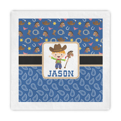 Blue Western Decorative Paper Napkins (Personalized)