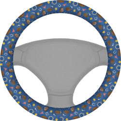Blue Western Steering Wheel Cover