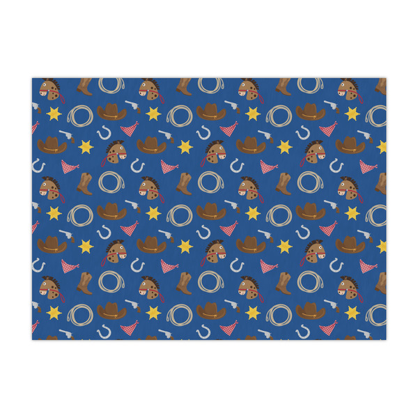 Custom Blue Western Large Tissue Papers Sheets - Heavyweight