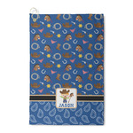 Blue Western Waffle Weave Golf Towel (Personalized)