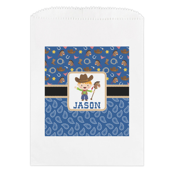 Custom Blue Western Treat Bag (Personalized)