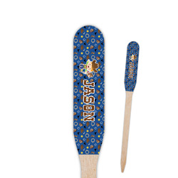 Blue Western Paddle Wooden Food Picks - Double Sided (Personalized)