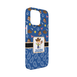 Blue Western iPhone Case - Plastic - iPhone 13 Mini (Personalized)