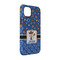 Blue Western iPhone 14 Pro Tough Case - Angle