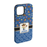 Blue Western iPhone Case - Rubber Lined - iPhone 15 (Personalized)