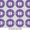 Initial Damask 1" Multipurpose Round Labels - Sheet