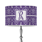 Initial Damask 12" Drum Lamp Shade - Poly-film