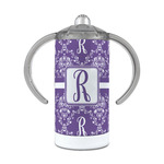 Initial Damask 12 oz Stainless Steel Sippy Cup