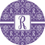 Initial Damask Multipurpose Round Labels - 2"