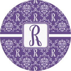 Initial Damask Multipurpose Round Labels - 2"