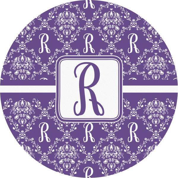 Custom Initial Damask Multipurpose Round Labels - 2"