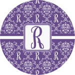 Initial Damask Multipurpose Round Labels - 3"