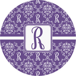 Initial Damask Multipurpose Round Labels - 3"