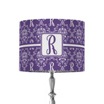 Initial Damask 8" Drum Lamp Shade - Fabric