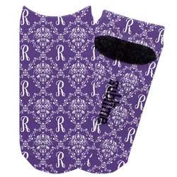 Initial Damask Adult Ankle Socks