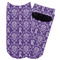 Initial Damask Adult Ankle Socks - Single Pair - Front and Back