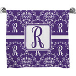 Initial Damask Bath Towel (Personalized)