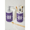 Initial Damask Ceramic Bathroom Accessories - LIFESTYLE (toothbrush holder & soap dispenser)