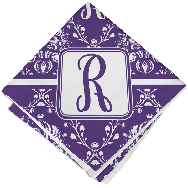 Custom Initial Damask Cloth Napkin