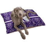 Initial Damask Dog Bed - Large