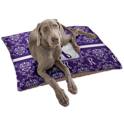 Initial Damask Dog Bed - Large