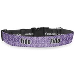 Initial Damask Deluxe Dog Collar (Personalized)