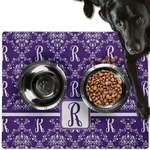 Initial Damask Dog Food Mat - Large