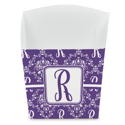 Initial Damask French Fry Favor Boxes