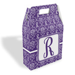 Initial Damask Gable Favor Box