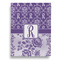 Initial Damask Garden Flags - Large - Double Sided - BACK