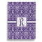 Initial Damask House Flags - Double Sided - FRONT