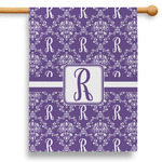 Initial Damask 28" House Flag