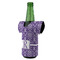 Initial Damask Jersey Bottle Cooler - ANGLE (on bottle)