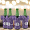 Initial Damask Jersey Bottle Cooler - Set of 4 - LIFESTYLE