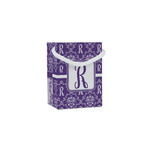 Initial Damask Jewelry Gift Bags - Gloss