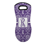 Initial Damask Neoprene Oven Mitt