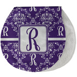 Initial Damask Burp Pad - Velour