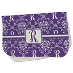 Initial Damask Burp Cloth - Fleece