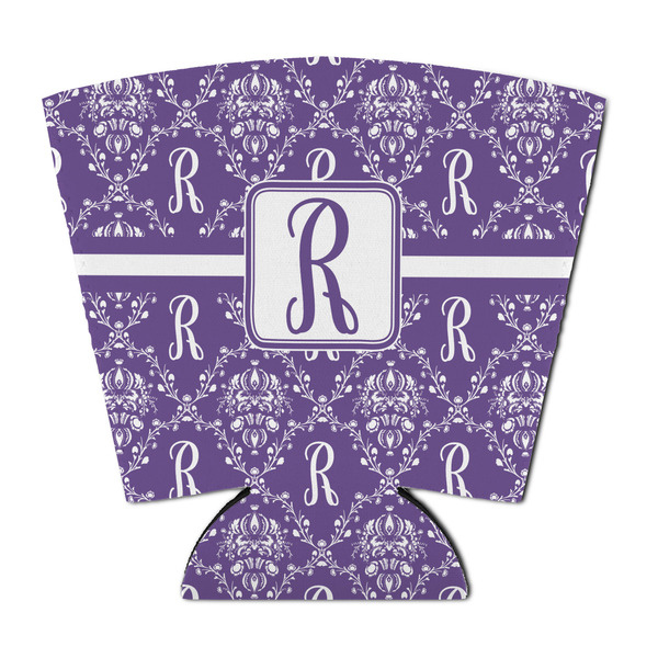 Custom Initial Damask Party Cup Sleeve - with Bottom