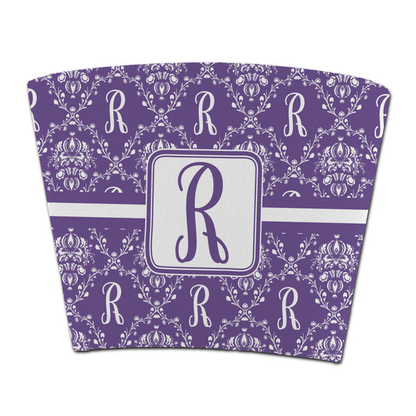 Custom Initial Damask Party Cup Sleeve - without bottom