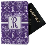 Initial Damask Passport Holder - Fabric (Personalized)